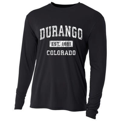 Durango Colorado Co Vintage Established Sports Cooling Performance Long Sleeve Crew