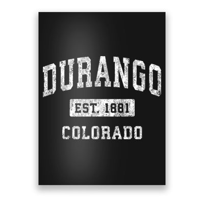 Durango Colorado Co Vintage Established Sports Poster