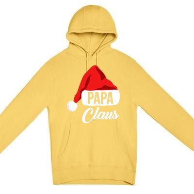 Dad Christmas Cool Gift Papa Claus Matching Family Christmas Gift Premium Pullover Hoodie