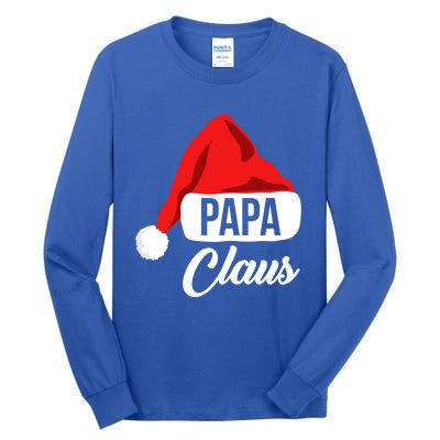 Dad Christmas Cool Gift Papa Claus Matching Family Christmas Gift Tall Long Sleeve T-Shirt