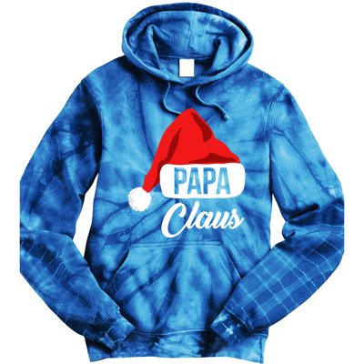 Dad Christmas Cool Gift Papa Claus Matching Family Christmas Gift Tie Dye Hoodie