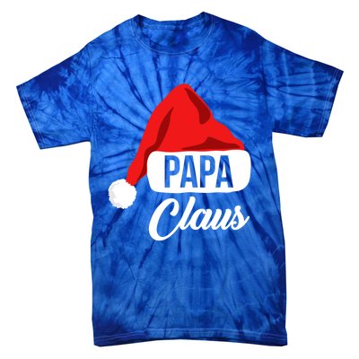 Dad Christmas Cool Gift Papa Claus Matching Family Christmas Gift Tie-Dye T-Shirt