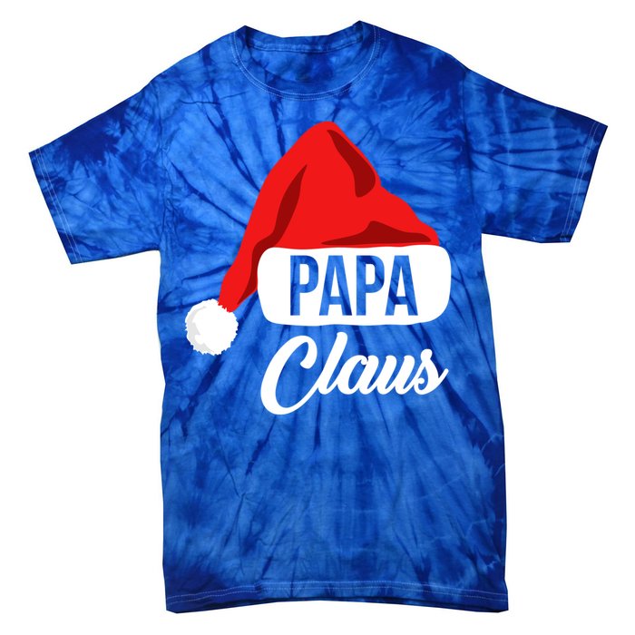 Dad Christmas Cool Gift Papa Claus Matching Family Christmas Gift Tie-Dye T-Shirt