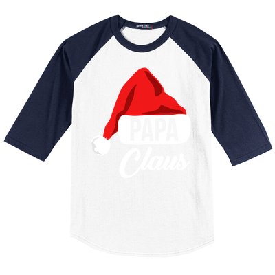 Dad Christmas Cool Gift Papa Claus Matching Family Christmas Gift Baseball Sleeve Shirt