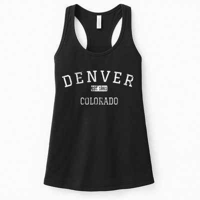 Denver Colorado CO Vintage Womens Tank Top