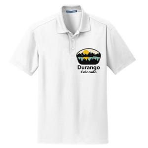 Durango Colorado City Co State Tourist Souvenir Travel Gift Dry Zone Grid Polo