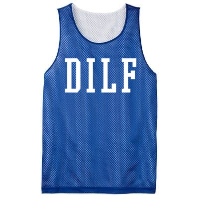 Dilf Crewneck Cool Gift Mesh Reversible Basketball Jersey Tank