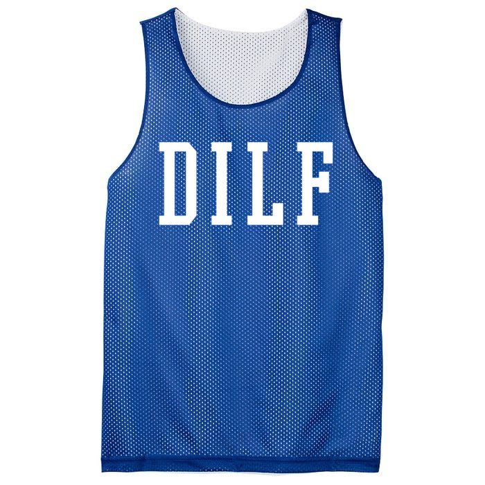 Dilf Crewneck Cool Gift Mesh Reversible Basketball Jersey Tank