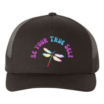 Dragonfly Cute Casual Watercolor Bright Yupoong Adult 5-Panel Trucker Hat