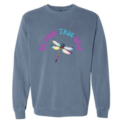 Dragonfly Cute Casual Watercolor Bright Garment-Dyed Sweatshirt