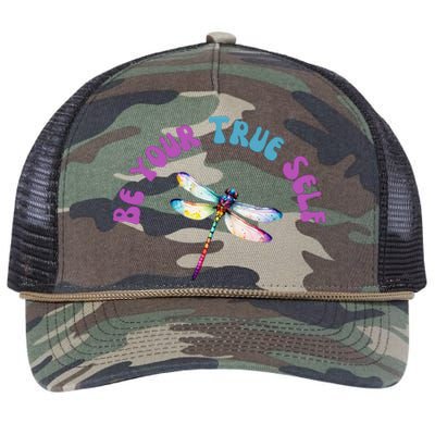 Dragonfly Cute Casual Watercolor Bright Retro Rope Trucker Hat Cap