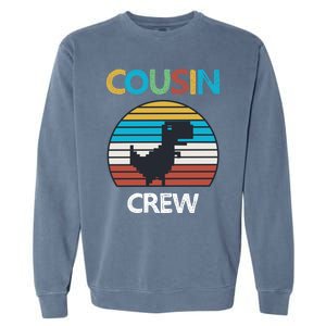 Dinosaur Cousin Crew Lover Squad Family Gift Garment-Dyed Sweatshirt