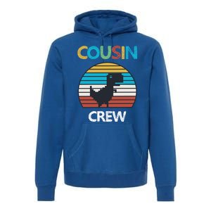 Dinosaur Cousin Crew Lover Squad Family Gift Premium Hoodie