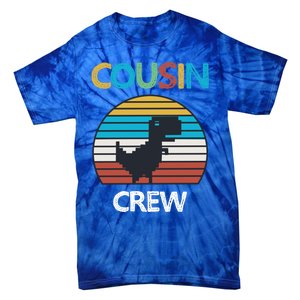 Dinosaur Cousin Crew Lover Squad Family Gift Tie-Dye T-Shirt