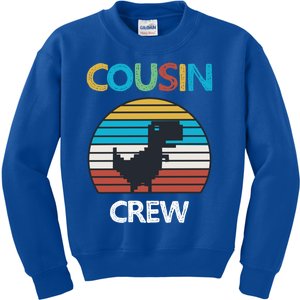 Dinosaur Cousin Crew Lover Squad Family Gift Kids Sweatshirt