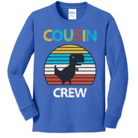 Dinosaur Cousin Crew Lover Squad Family Gift Kids Long Sleeve Shirt