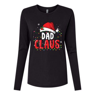 Dad Claus Christmas Famiy Matching Pajamas Team Santa Womens Cotton Relaxed Long Sleeve T-Shirt