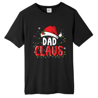 Dad Claus Christmas Famiy Matching Pajamas Team Santa Tall Fusion ChromaSoft Performance T-Shirt