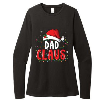 Dad Claus Christmas Famiy Matching Pajamas Team Santa Womens CVC Long Sleeve Shirt