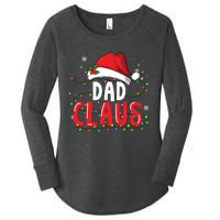 Dad Claus Christmas Famiy Matching Pajamas Team Santa Women's Perfect Tri Tunic Long Sleeve Shirt