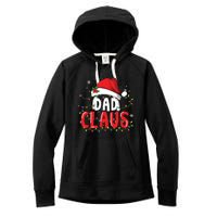 Dad Claus Christmas Famiy Matching Pajamas Team Santa Women's Fleece Hoodie