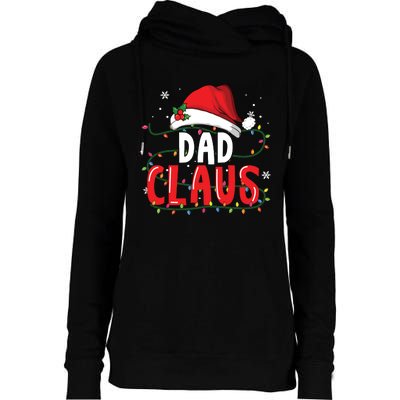 Dad Claus Christmas Famiy Matching Pajamas Team Santa Womens Funnel Neck Pullover Hood