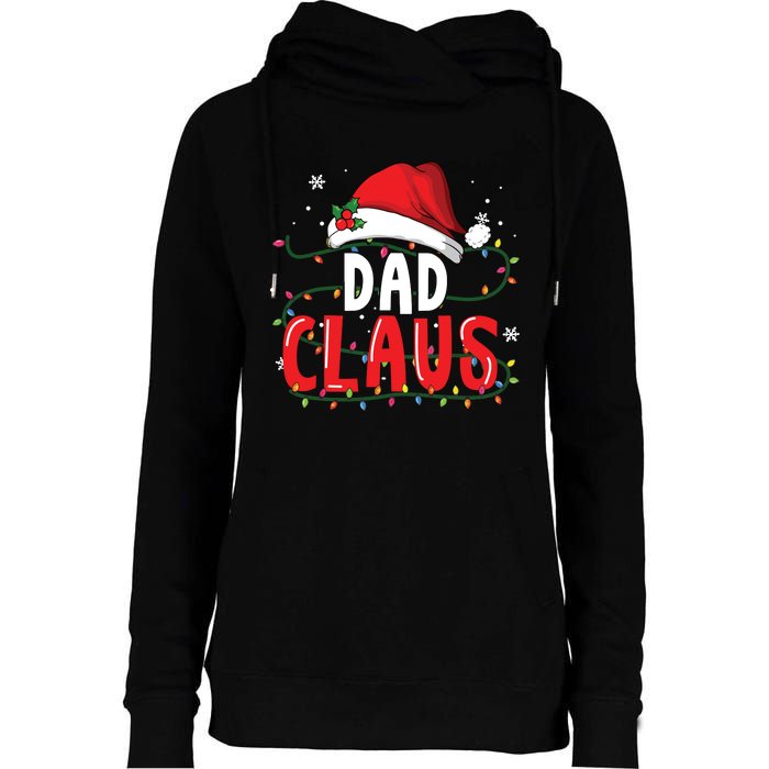 Dad Claus Christmas Famiy Matching Pajamas Team Santa Womens Funnel Neck Pullover Hood