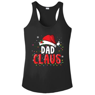 Dad Claus Christmas Famiy Matching Pajamas Team Santa Ladies PosiCharge Competitor Racerback Tank