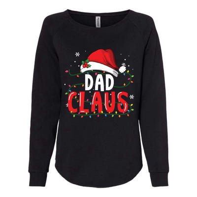 Dad Claus Christmas Famiy Matching Pajamas Team Santa Womens California Wash Sweatshirt