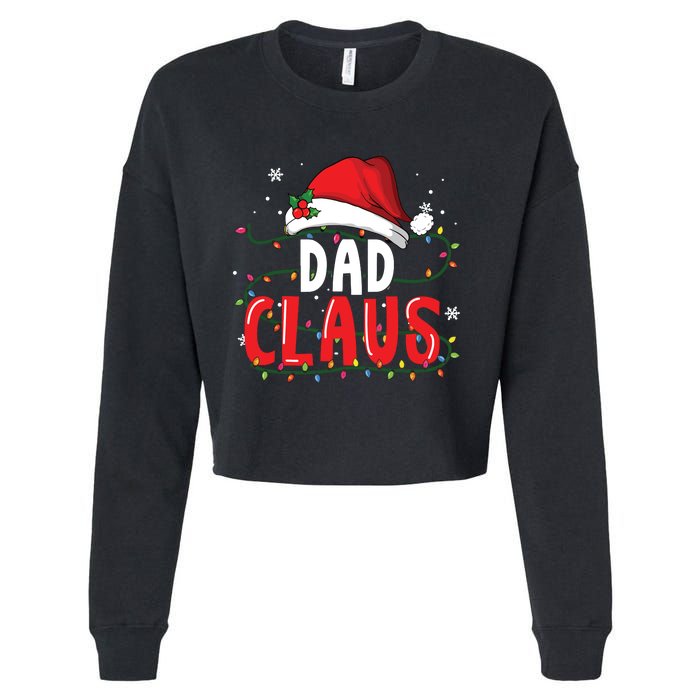 Dad Claus Christmas Famiy Matching Pajamas Team Santa Cropped Pullover Crew