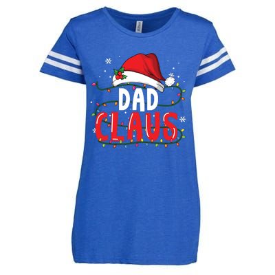 Dad Claus Christmas Famiy Matching Pajamas Team Santa Enza Ladies Jersey Football T-Shirt