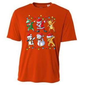 Dabbing Christmas Character Santa Dab Cooling Performance Crew T-Shirt