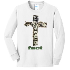 Dollar Cash Cross Fuct Kids Long Sleeve Shirt