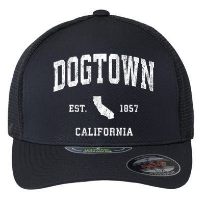 Dogtown California Ca Vintage Athletic Sports Flexfit Unipanel Trucker Cap