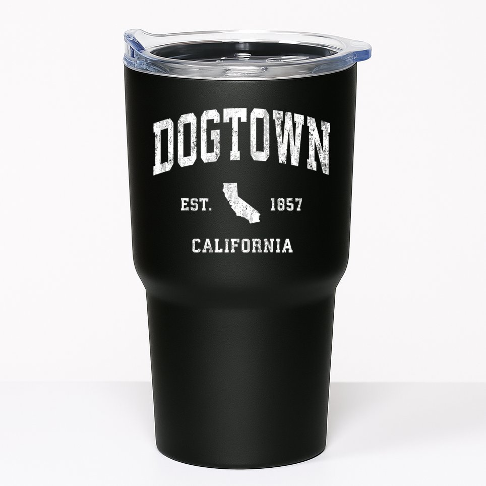 Dogtown California Ca Vintage Athletic Sports Tumbler
