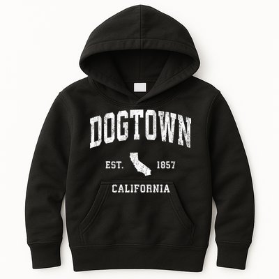 Dogtown California Ca Vintage Athletic Sports Kids Hoodie