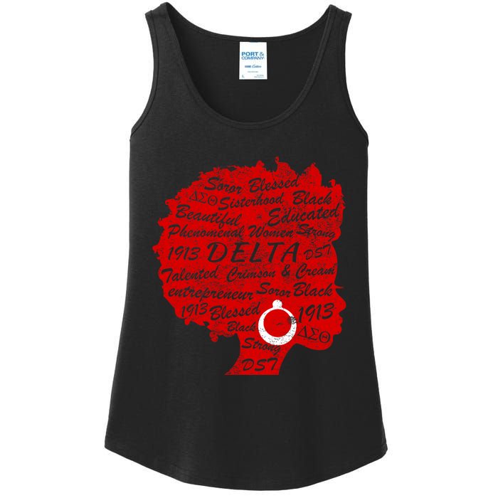 Delta Crimson & Cream Black Excellence 1913 Ladies Essential Tank