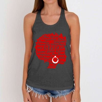 Delta Crimson & Cream Black Excellence 1913 Women's Knotted Racerback Tank