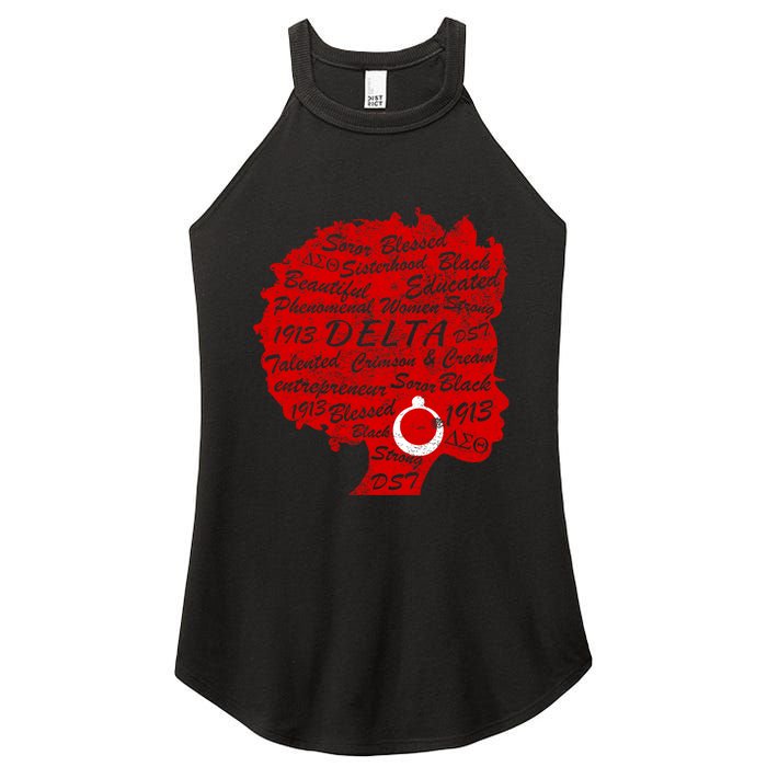 Delta Crimson & Cream Black Excellence 1913 Women’s Perfect Tri Rocker Tank