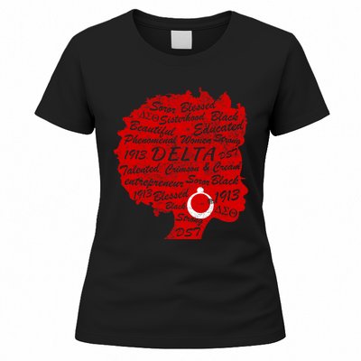 Delta Crimson & Cream Black Excellence 1913 Women's T-Shirt