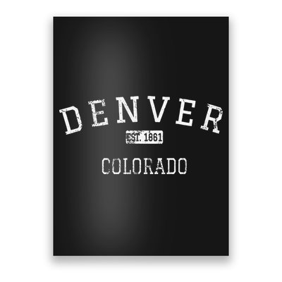 Denver Colorado Co Vintage Poster