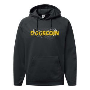 Dogecoin Cryptocurrency Crypto Performance Fleece Hoodie