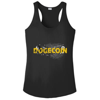 Dogecoin Cryptocurrency Crypto Ladies PosiCharge Competitor Racerback Tank