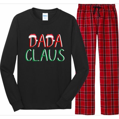 Dada Claus Christmas TeeBelieve In Santa Claus Funny Family Gift Long Sleeve Pajama Set