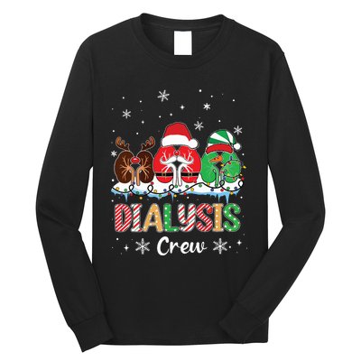 Dialysis Christmas Crew Dialysis Nurse Nephrology Technician Long Sleeve Shirt