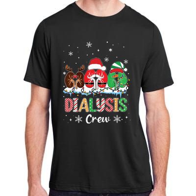 Dialysis Christmas Crew Dialysis Nurse Nephrology Technician Adult ChromaSoft Performance T-Shirt