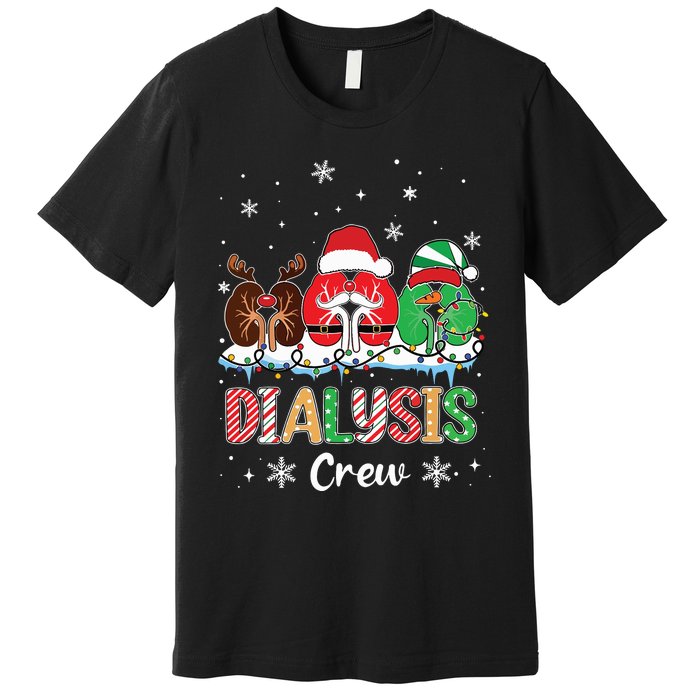 Dialysis Christmas Crew Dialysis Nurse Nephrology Technician Premium T-Shirt