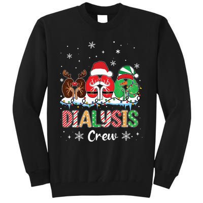 Dialysis Christmas Crew Dialysis Nurse Nephrology Technician Tall Sweatshirt