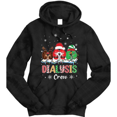 Dialysis Christmas Crew Dialysis Nurse Nephrology Technician Tie Dye Hoodie