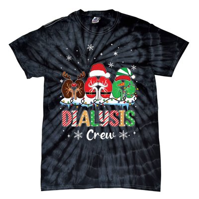 Dialysis Christmas Crew Dialysis Nurse Nephrology Technician Tie-Dye T-Shirt